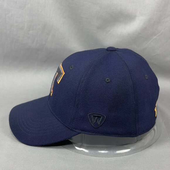 TOW Tennessee Volunteers NCAA One Fit Hat Navy Football Stretch Baseball Mens - Picture 4 of 15